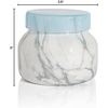 image:imageCapri Blue  Modern Marble Jar Candles  Luxury Candle for Home Scented  Soy Candle Blend  Long Lasting Candles  Volcano Scented 19 ozBlue Jean