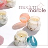 image:imageCapri Blue  Modern Marble Jar Candles  Luxury Candle for Home Scented  Soy Candle Blend  Long Lasting Candles  Volcano Scented 19 ozHoneydew Crush