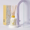 image:imageCapri Blue Modern Marble Reed Diffuser Set  Includes Reed Diffuser Sticks Scented Oil amp Glass Bottle  Luxury Scents for Bedroom Decor amp Bathroom Air Freshener  Volcano 57 fl ozPineapple Flower