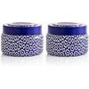 image:imageCapri Blue Printed Travel Tin Jar Candle  Luxury Tropical Scented Candles for Home  Long Lasting Soy Wax Blend  Decorative Jar for Home Decor Gift Aloha Orchid 85 oz85 oz Pack of 2