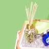image:imageCapri Blue Reed Diffuser  Reed Diffuser Set Includes Scented Oil Sticks and Mercury Iridescent Glass Bottle  Home Decor Room Fresheners  Volcano 57 fl ozHoneydew Crush
