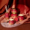image:imageCapri Blue Scented Candles  Glimmer Collection  Ombre Glass Candle Holder  Luxury Apple Candles for Women amp Men  Signature Jar in Cranberry Red and Gold Apple Cider Social 19 ozApple Cider Social
