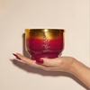 image:imageCapri Blue Scented Candles  Glimmer Collection  Ombre Glass Candle Holder  Luxury Apple Candles for Women amp Men  Signature Jar in Cranberry Red and Gold Apple Cider Social 19 ozTinsel  Spice