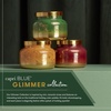 image:imageCapri Blue Scented Candles  Glimmer Collection  Ombre Glass Candle Holder  Luxury Apple Candles for Women amp Men  Signature Jar in Cranberry Red and Gold Apple Cider Social 19 ozCrystal Pine