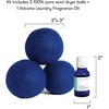 image:imageCapri Blue Volcano Dryer Kit Includes 3 100 Wool Dryer Balls 1 Laundry Fragrance Oil Reusable Eliminate Wrinkles Static and LintCruelty Free and NonToxicDryer Ball Kit