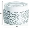 image:imageCapri Blue Volcano Printed Travel Tin Jar Candle  Luxury Candle with a Long Lasting Soy Wax Blend  Scented with Tropical amp Fruity Fragrance Blue Color 85 ozWhite