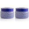 image:imageCapri Blue Printed Travel Tin Jar Candle  Luxury Tropical Scented Candles for Home  Long Lasting Soy Wax Blend  Decorative Jar for Home Decor Gift Aloha Orchid 85 oz85 oz Pack of 2