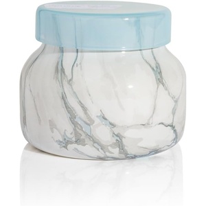 image:imageCapri Blue  Modern Marble Jar Candles  Luxury Candle for Home Scented  Soy Candle Blend  Long Lasting Candles  Volcano Scented 19 ozBlue Jean