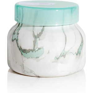 image:imageCapri Blue  Modern Marble Jar Candles  Luxury Candle for Home Scented  Soy Candle Blend  Long Lasting Candles  Volcano Scented 19 ozCoconut Santal