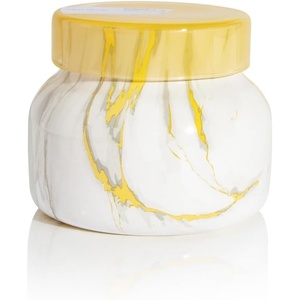 image:imageCapri Blue  Modern Marble Jar Candles  Luxury Candle for Home Scented  Soy Candle Blend  Long Lasting Candles  Volcano Scented 19 ozPineapple Flower