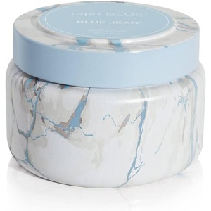 image:imageCapri Blue Modern Marble Printed Travel Tin Jar Candles  Luxury Decorative Candles for Home Scented  Long Lasting Soy Wax Blend  Aloha Orchid 85 ozBlue Jean