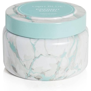image:imageCapri Blue Modern Marble Printed Travel Tin Jar Candles  Luxury Decorative Candles for Home Scented  Long Lasting Soy Wax Blend  Aloha Orchid 85 ozCoconut Santal
