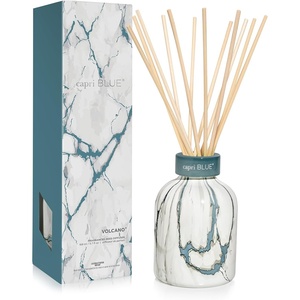 image:imageCapri Blue Modern Marble Reed Diffuser Set  Includes Reed Diffuser Sticks Scented Oil amp Glass Bottle  Luxury Scents for Bedroom Decor amp Bathroom Air Freshener  Volcano 57 fl ozVolcano