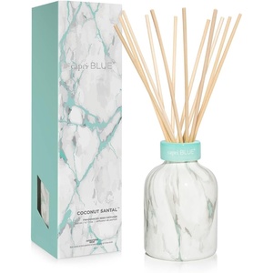 image:imageCapri Blue Modern Marble Reed Diffuser Set  Includes Reed Diffuser Sticks Scented Oil amp Glass Bottle  Luxury Scents for Bedroom Decor amp Bathroom Air Freshener  Volcano 57 fl ozCoconut Santal