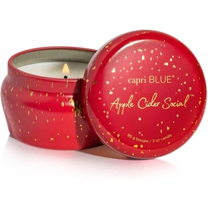 image:imageCapri Blue Scented Candles  Glimmer Collection  Ombre Glass Candle Holder  Luxury Apple Candles for Women amp Men  Signature Jar in Cranberry Red and Gold Apple Cider Social 19 ozApple Cider Social