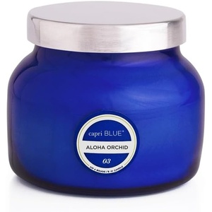 image:imageCapri Blue Signature Jar Candles  Long Lasting Soy Wax Blend  Luxury Tropical Scented Candles  Comes in Blue Decorative Glass Jar Aloha Orchid 19 ozAloha Orchid
