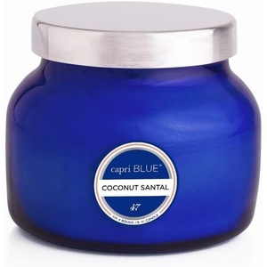 image:imageCapri Blue Signature Jar Candles  Long Lasting Soy Wax Blend  Luxury Tropical Scented Candles  Comes in Blue Decorative Glass Jar Aloha Orchid 19 ozCoconut Santal