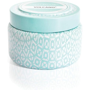 image:imageCapri Blue Volcano Printed Travel Tin Jar Candle  Luxury Candle with a Long Lasting Soy Wax Blend  Scented with Tropical amp Fruity Fragrance Blue Color 85 ozAqua