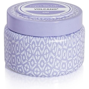 image:imageCapri Blue Volcano Printed Travel Tin Jar Candle  Luxury Candle with a Long Lasting Soy Wax Blend  Scented with Tropical amp Fruity Fragrance Blue Color 85 ozLavender