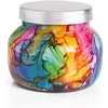 image:imageCapri Blue Volcano Rainbow Watercolor Signature Glass Jar Candle Aromatherapy Diffuser  Tropical Fruits amp Sugared Citrus Scent 19 OzVolcano