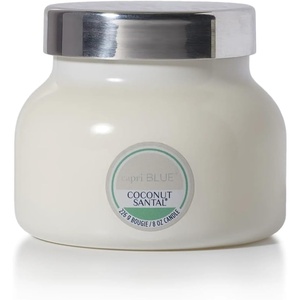 image:imageCapri Blue Coconut Santal Scented Candle  Glass Jar  White 8 oz