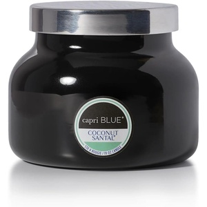 image:imageCapri Blue Coconut Santal Scented Candle  Glass Jar  Black 19 oz